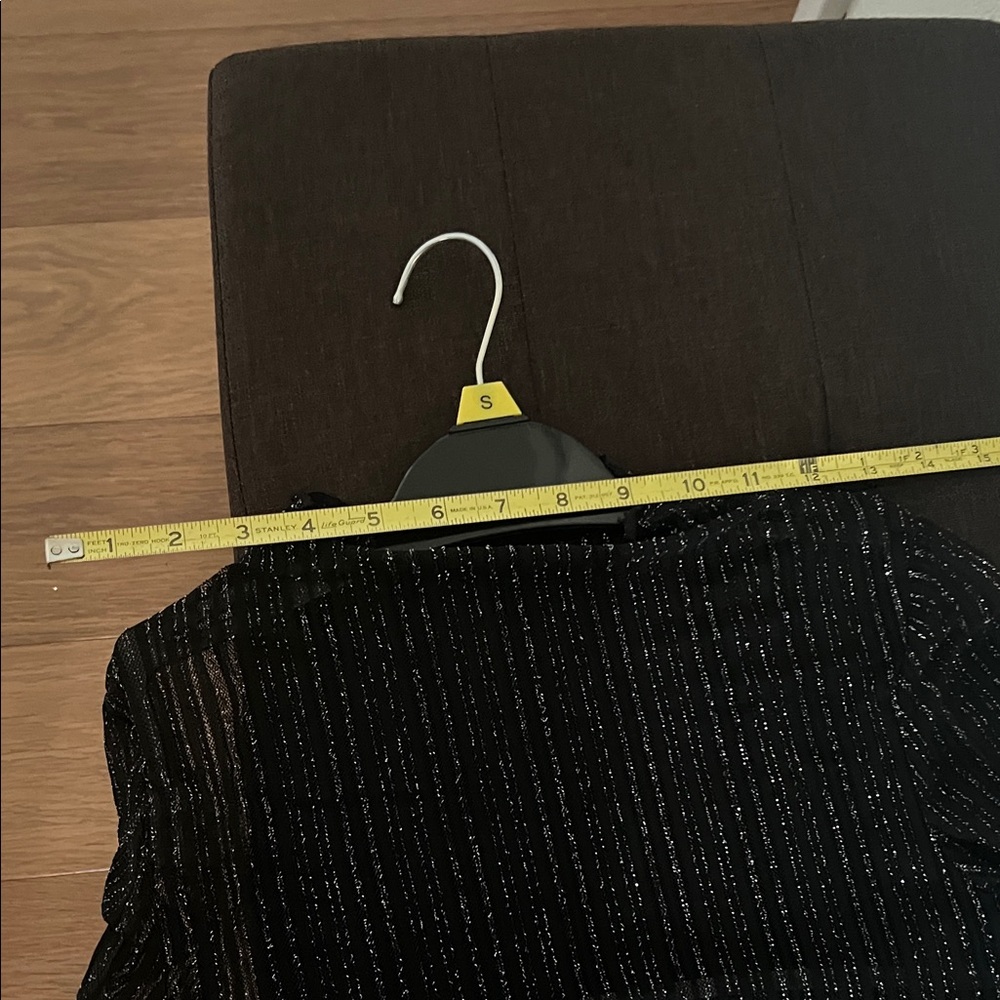 #*096**Sexy Black Glitter See Through Mini Dress - Picture 5 of 7